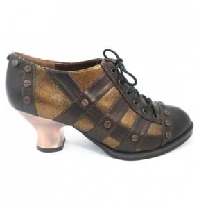 [NIB] Hades - Jade Steampunk Victorian Lace-Up Oxford Shoes | Size 7 | Brown